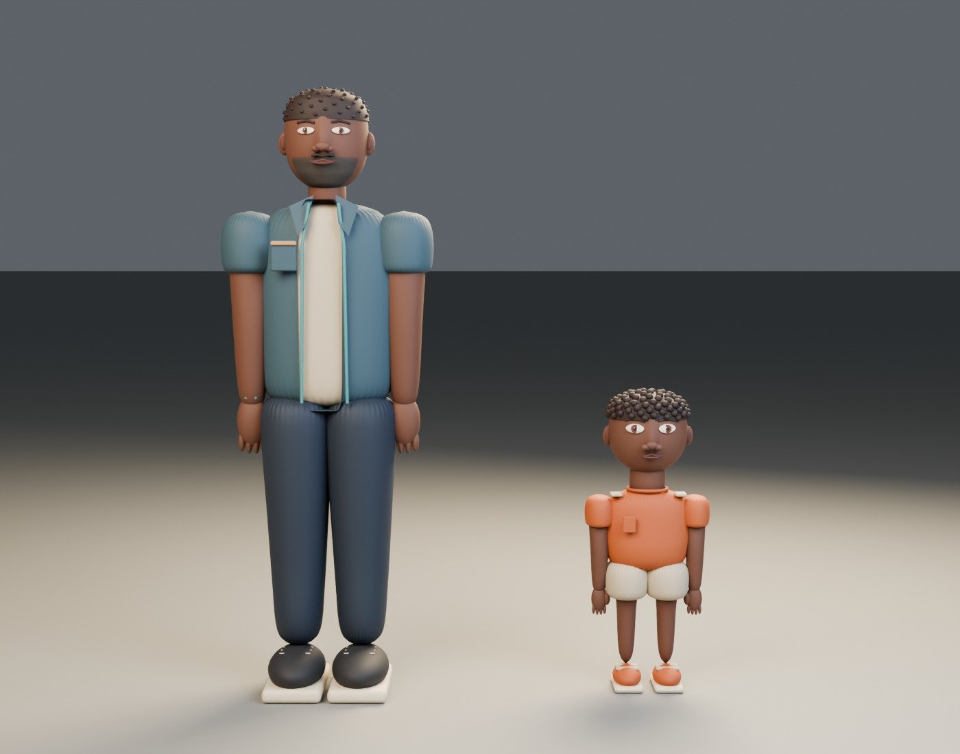 Pa and Heru full body · developmental study
