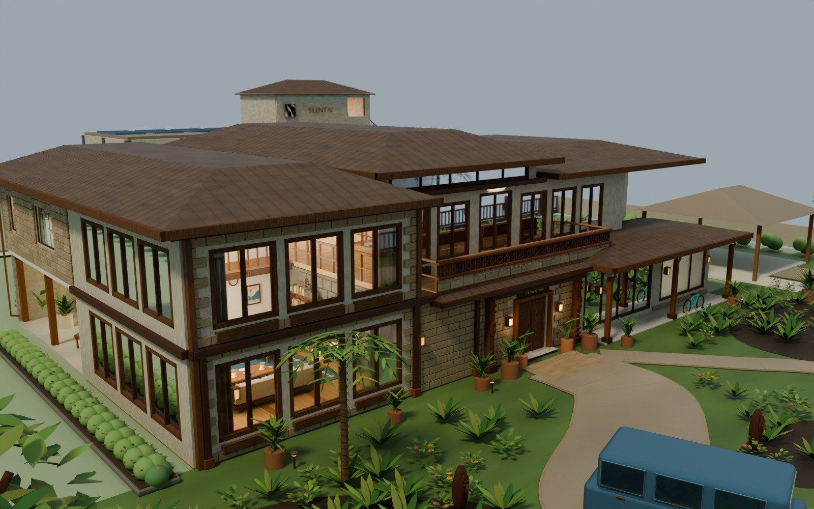F01 · Timber bays and coherent roofs