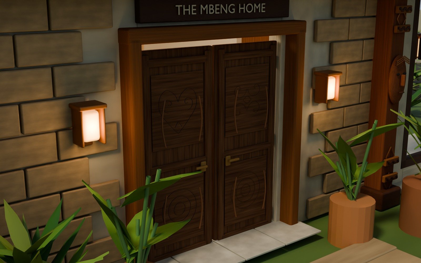 F02 · Entrance carving and joinery